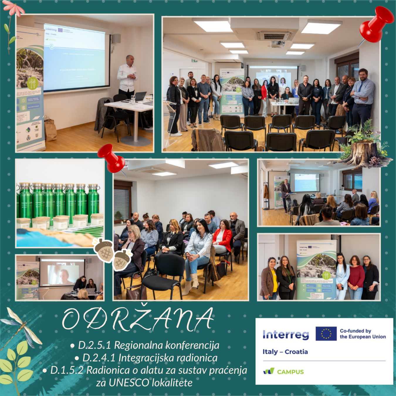 U Gospiću održana CAMPUS Regionalna konferencija i radionice o prilagodbi klimatskim promjenama za UNESCO lokalitete - 