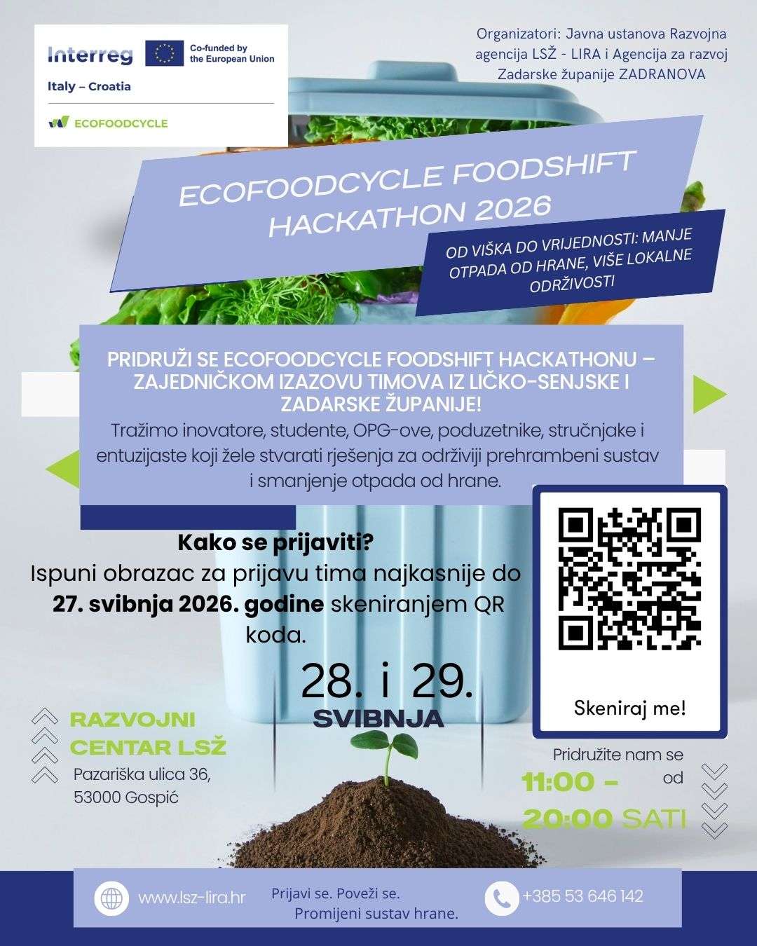 Otvorene prijave za ECOFOODCYCLE FOODSHIFT Hackathon 2026 - 
