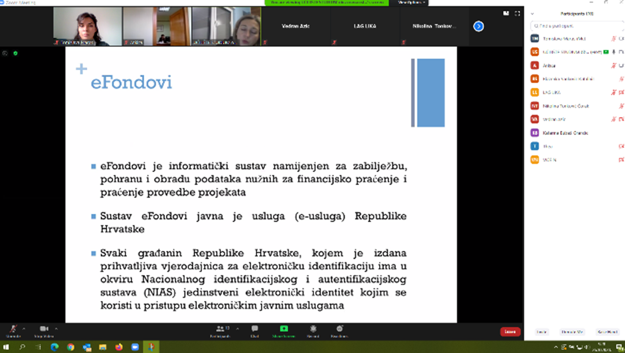 Održana online edukacija „Priprema EU projekata“ za članove Lokalnog partnerstva za zapošljavanje