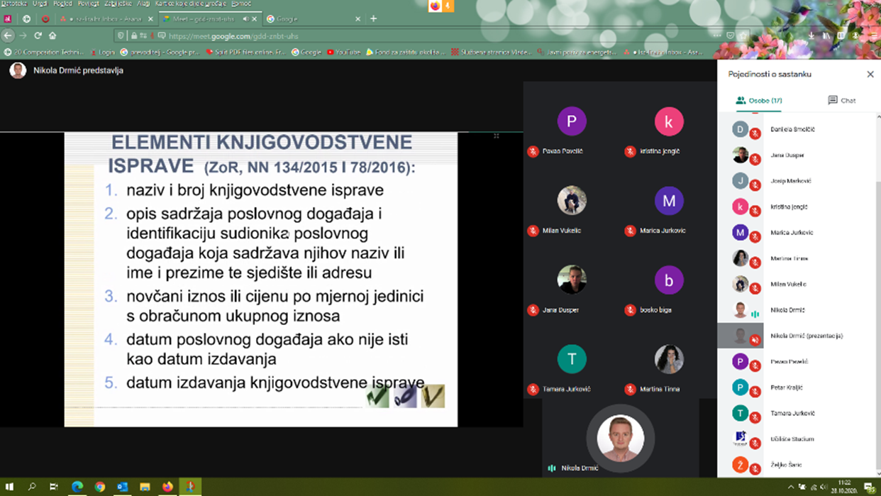 Održana online edukacija „Financije i računovodstvo“ za nezaposlene pripadnike ranjivih skupina
