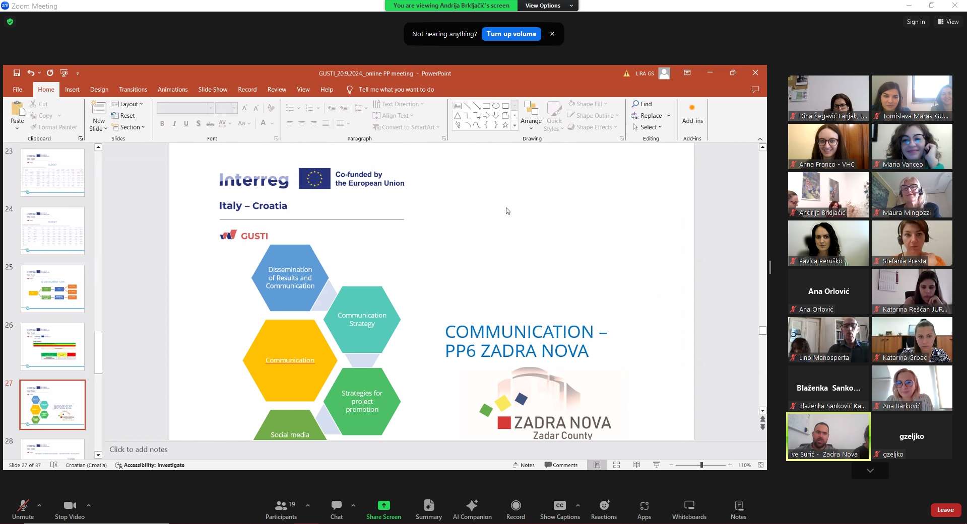 Održan online Sastanak partnera i Upravljačkog odbora projekta GUSTI - 