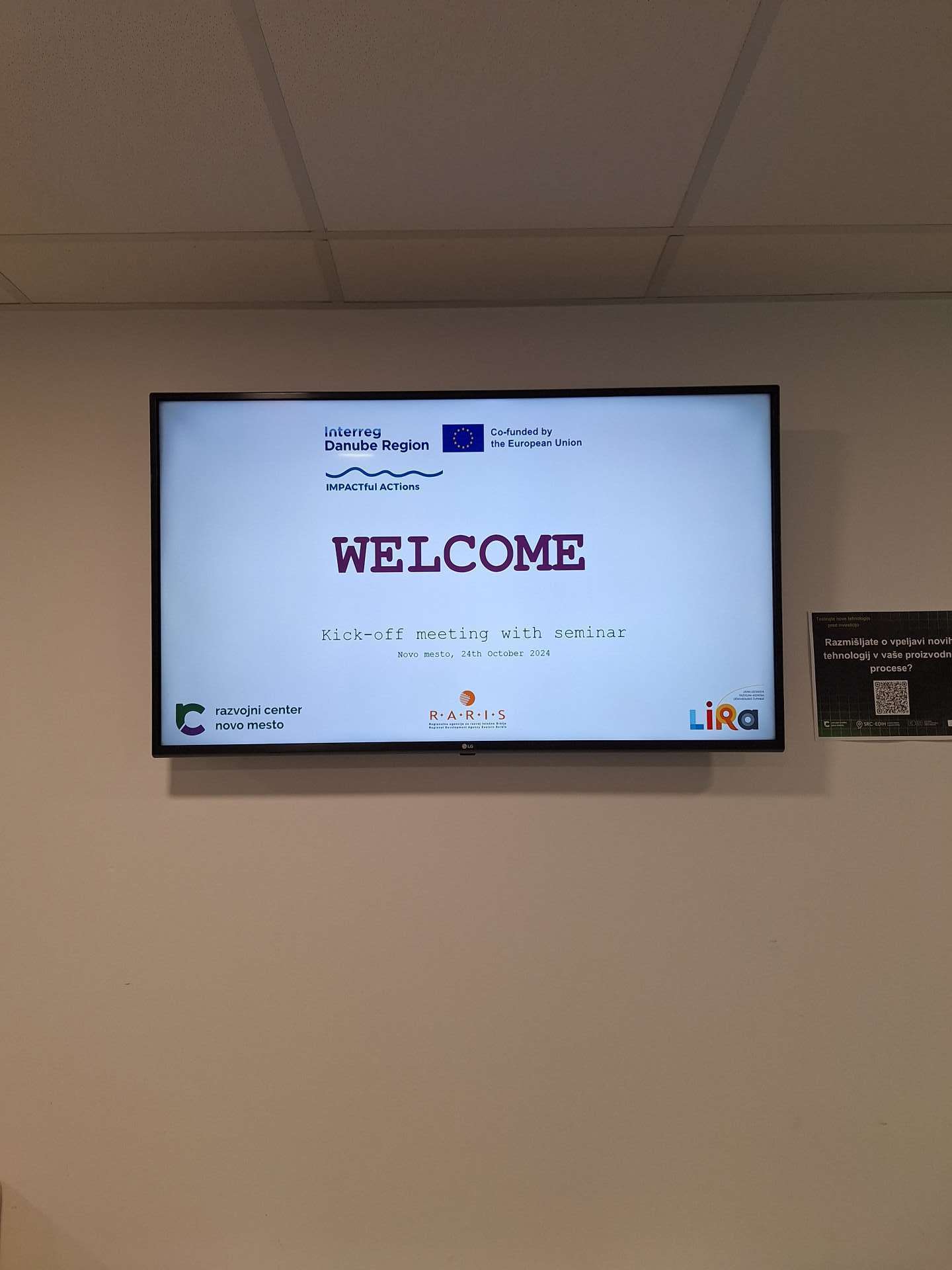 Održan Kickoff sastanak projekta  IMPACTful ACTions u Sloveniji - 